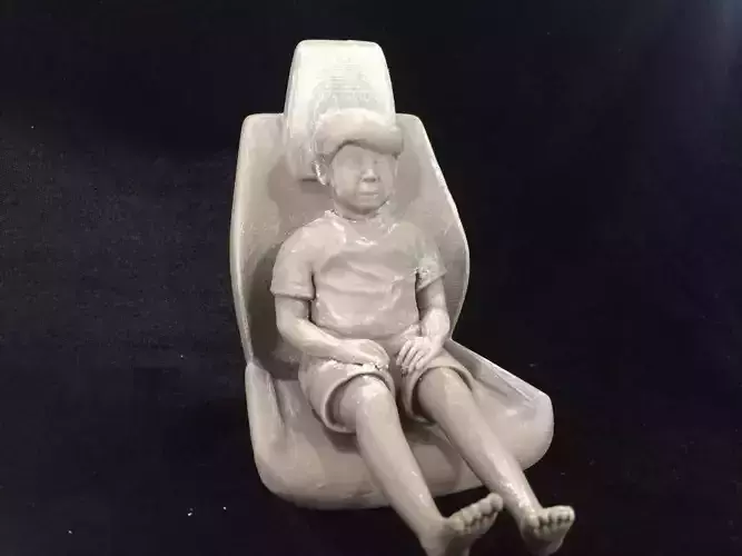 Syrian boy in the ambulance 3D print model