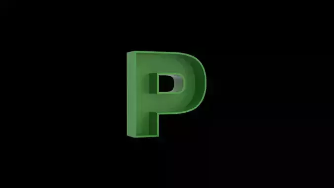 Letter P - flower box