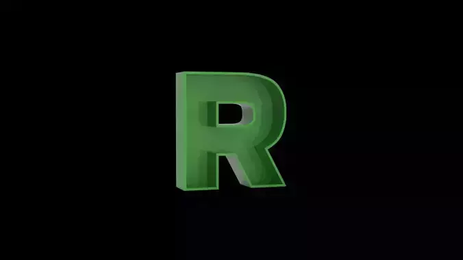 Letter R - flower box