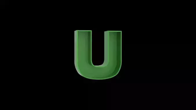 Letter U - flower box