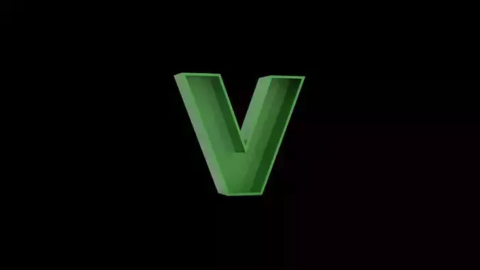 Letter V - flower box