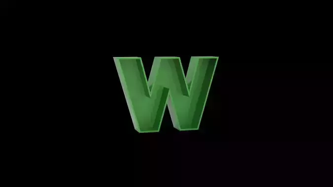 Letter W - flower box