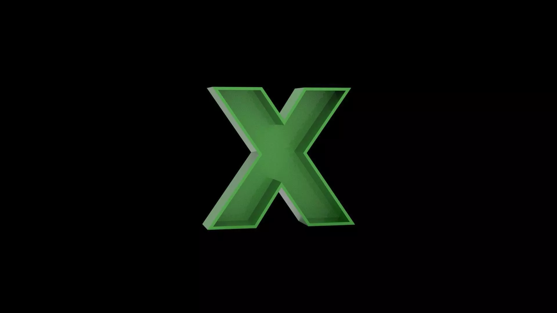 Letter X - flower box 3D print model_0