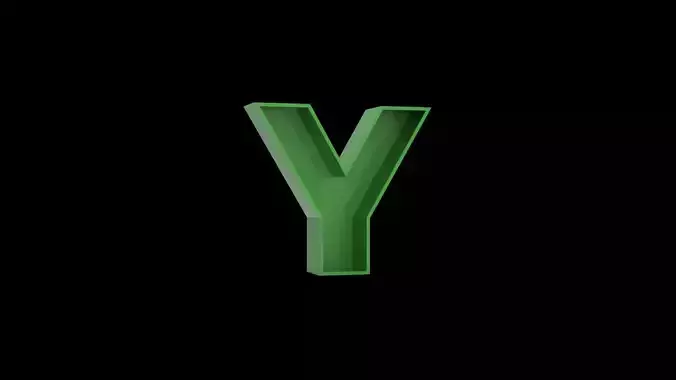 Letter Y - flower box