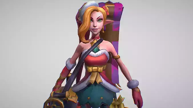 Jinx - Ambitious Elf Skin - League Of Legends