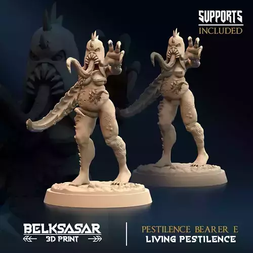 Pestilence Bearer E Nude and Normal