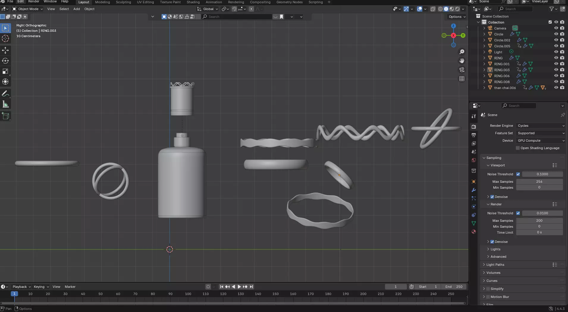 Luxury Perfume Bottle 3D Model Low-poly 3D model_13