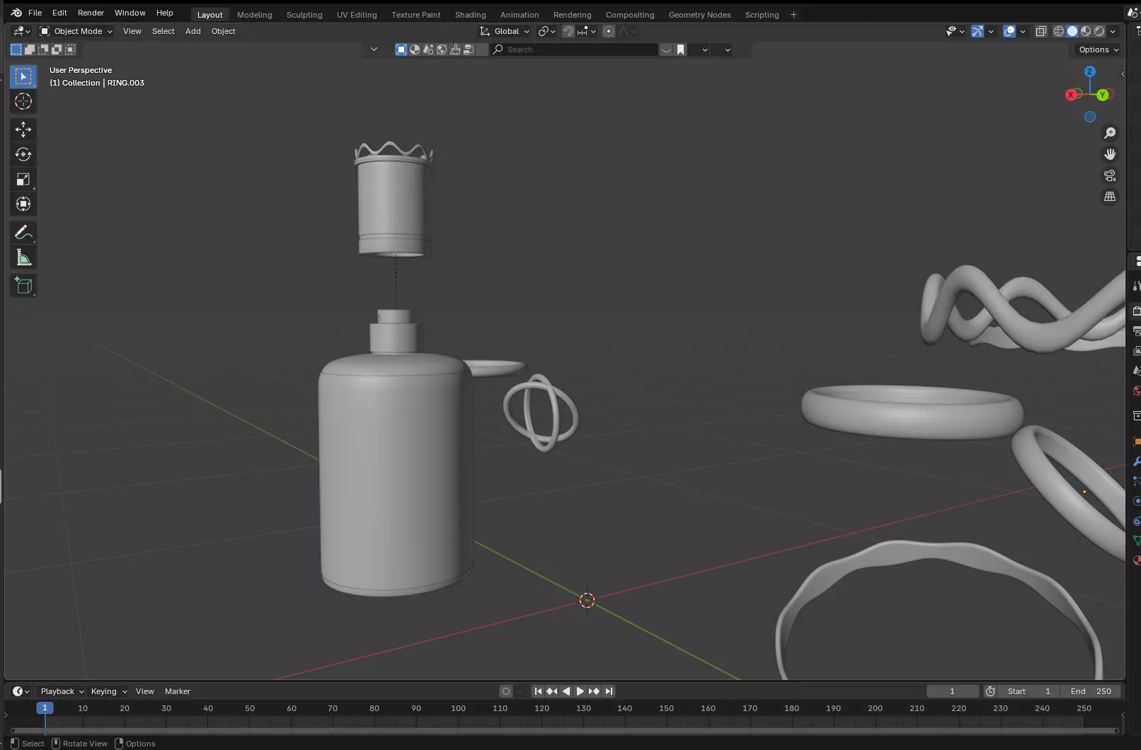 Luxury Perfume Bottle 3D Model Low-poly 3D model_14