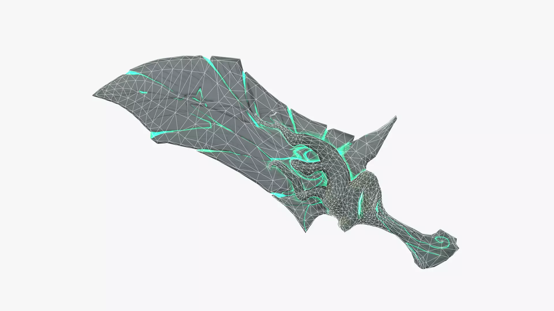 Stylized Dagger Game-Ready Low-poly 3D model_3