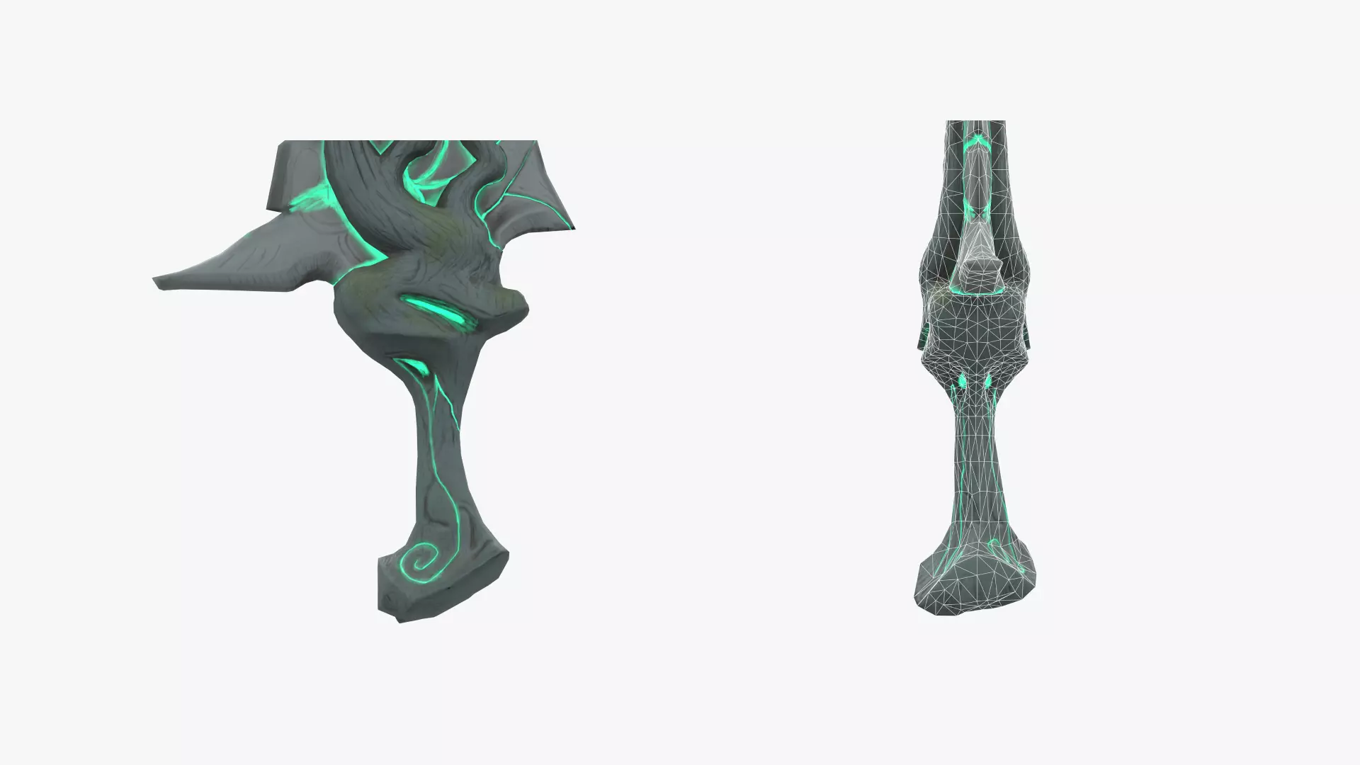 Stylized Dagger Game-Ready Low-poly 3D model_6