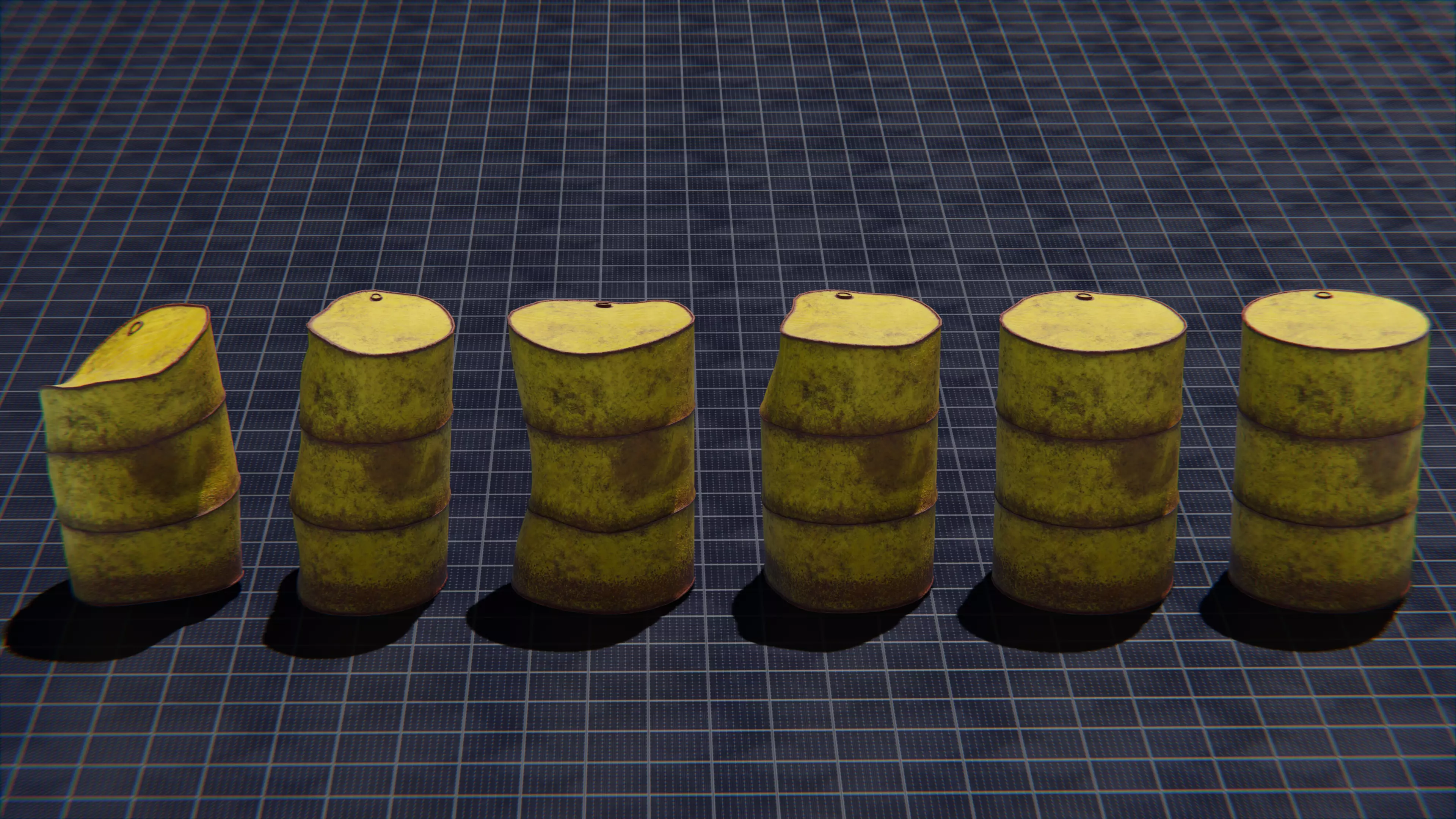 Toxic Waste Barrel Low-poly 3D model_1
