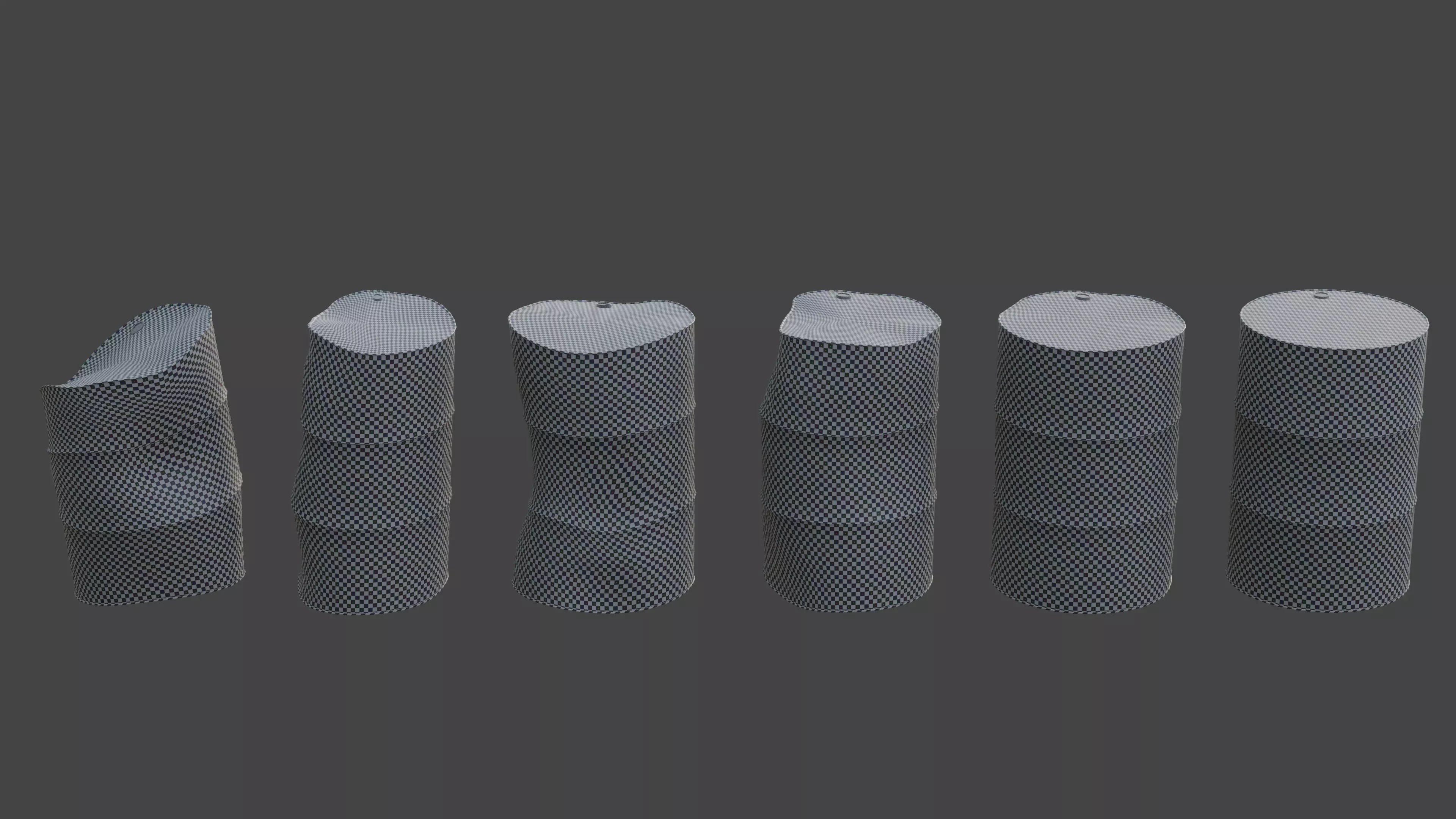 Toxic Waste Barrel Low-poly 3D model_6