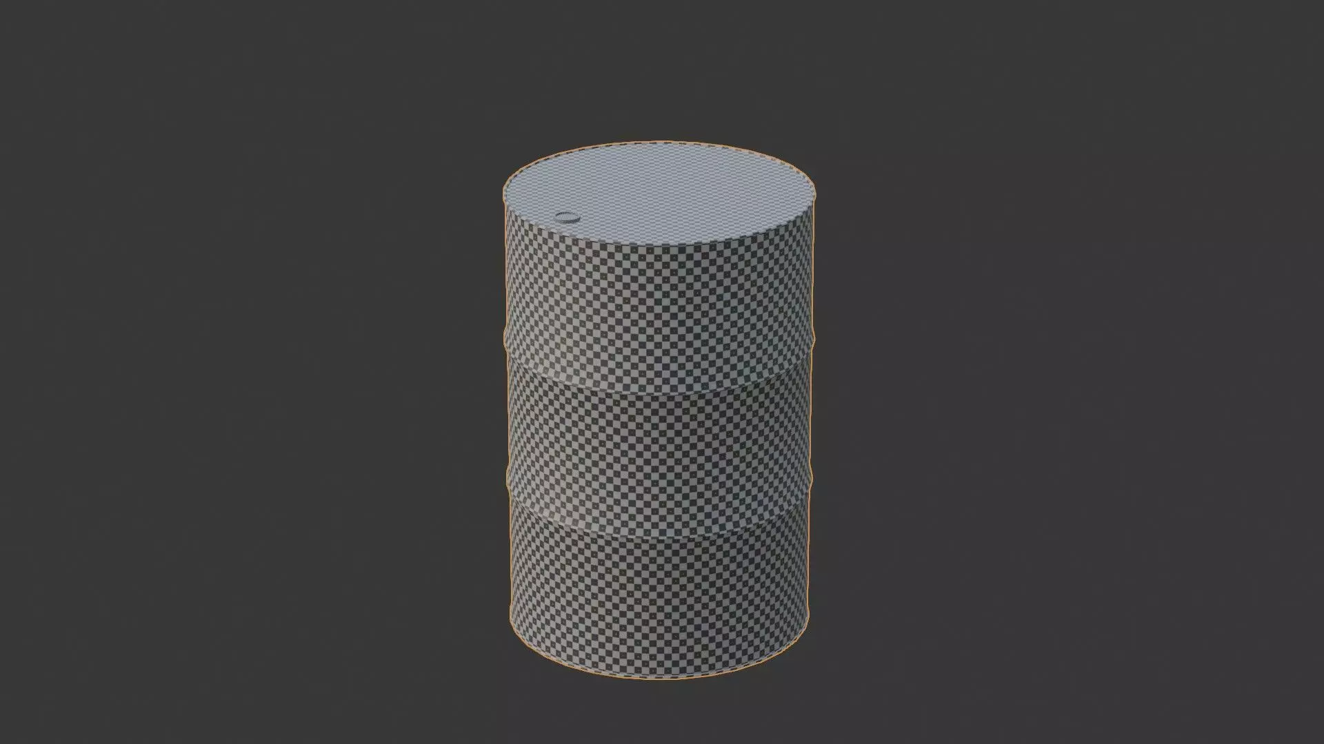 Toxic Waste Barrel Low-poly 3D model_9