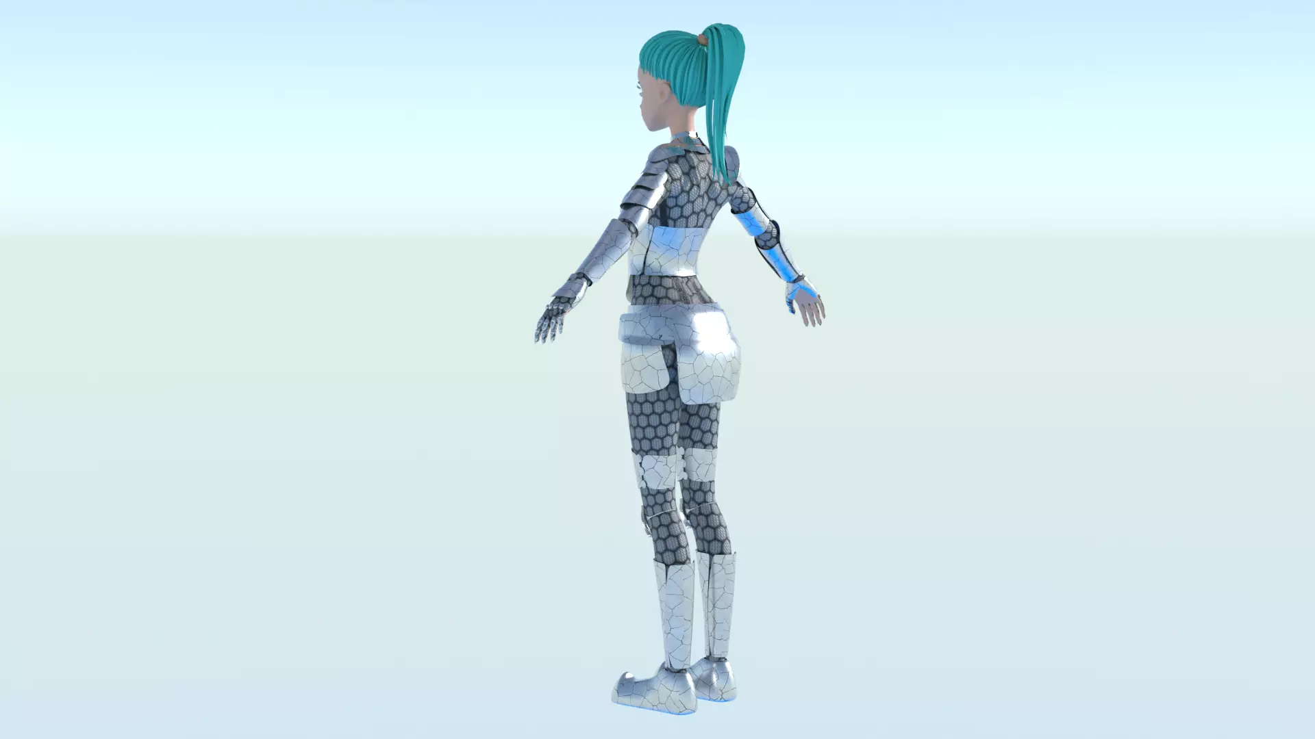 Emerald Warrior Animation Pack Low-poly 3D model_4