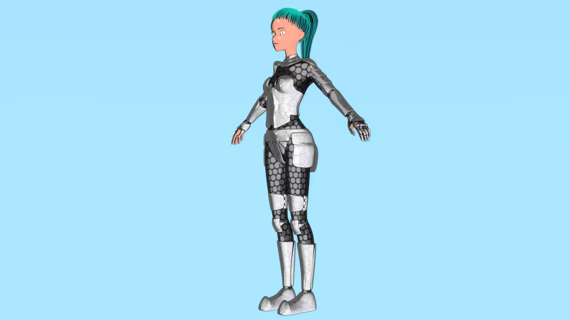 Emerald Warrior Animation Pack Low-poly 3D model_11