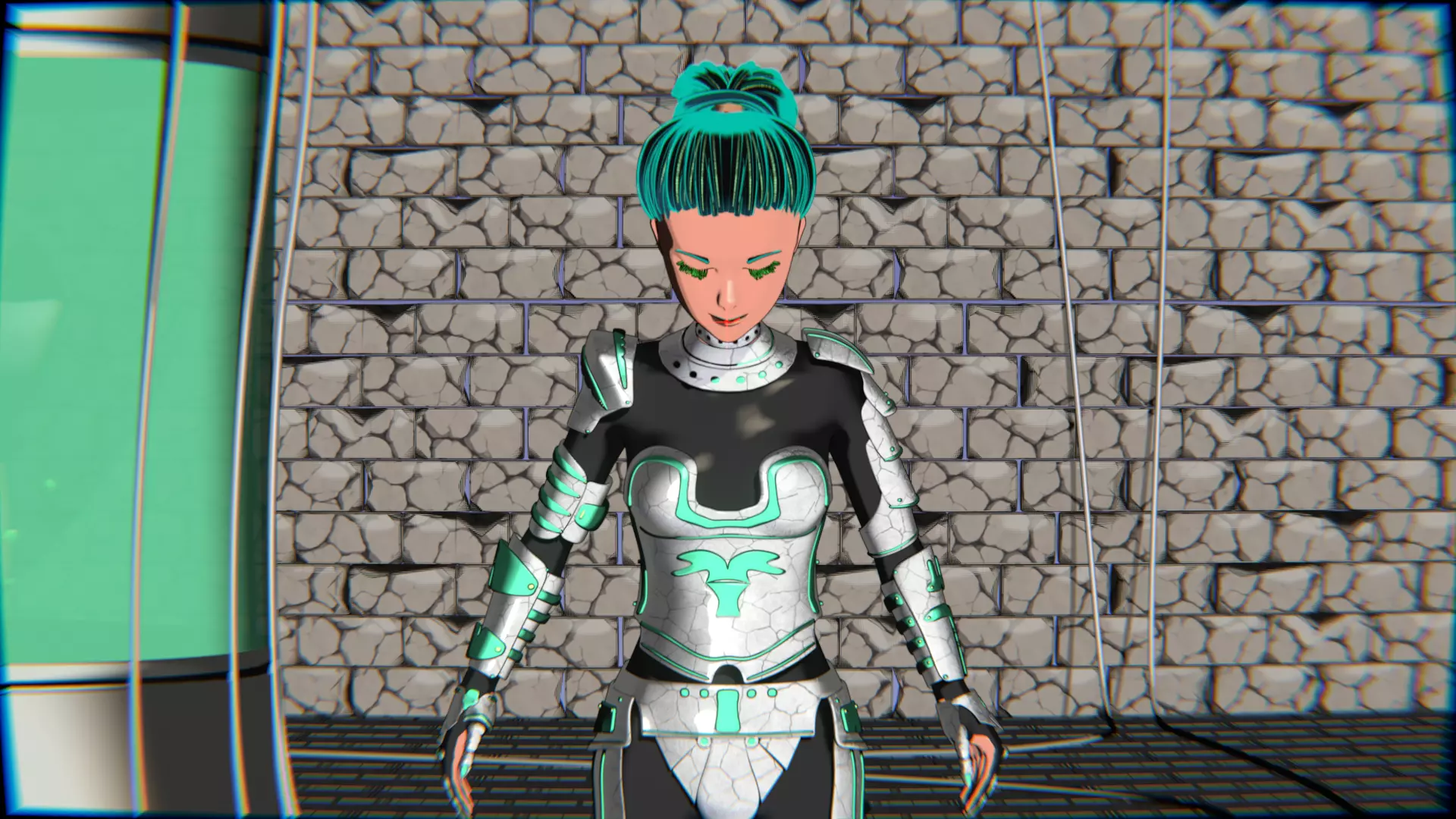Emerald Warrior Animation Pack Low-poly 3D model_37