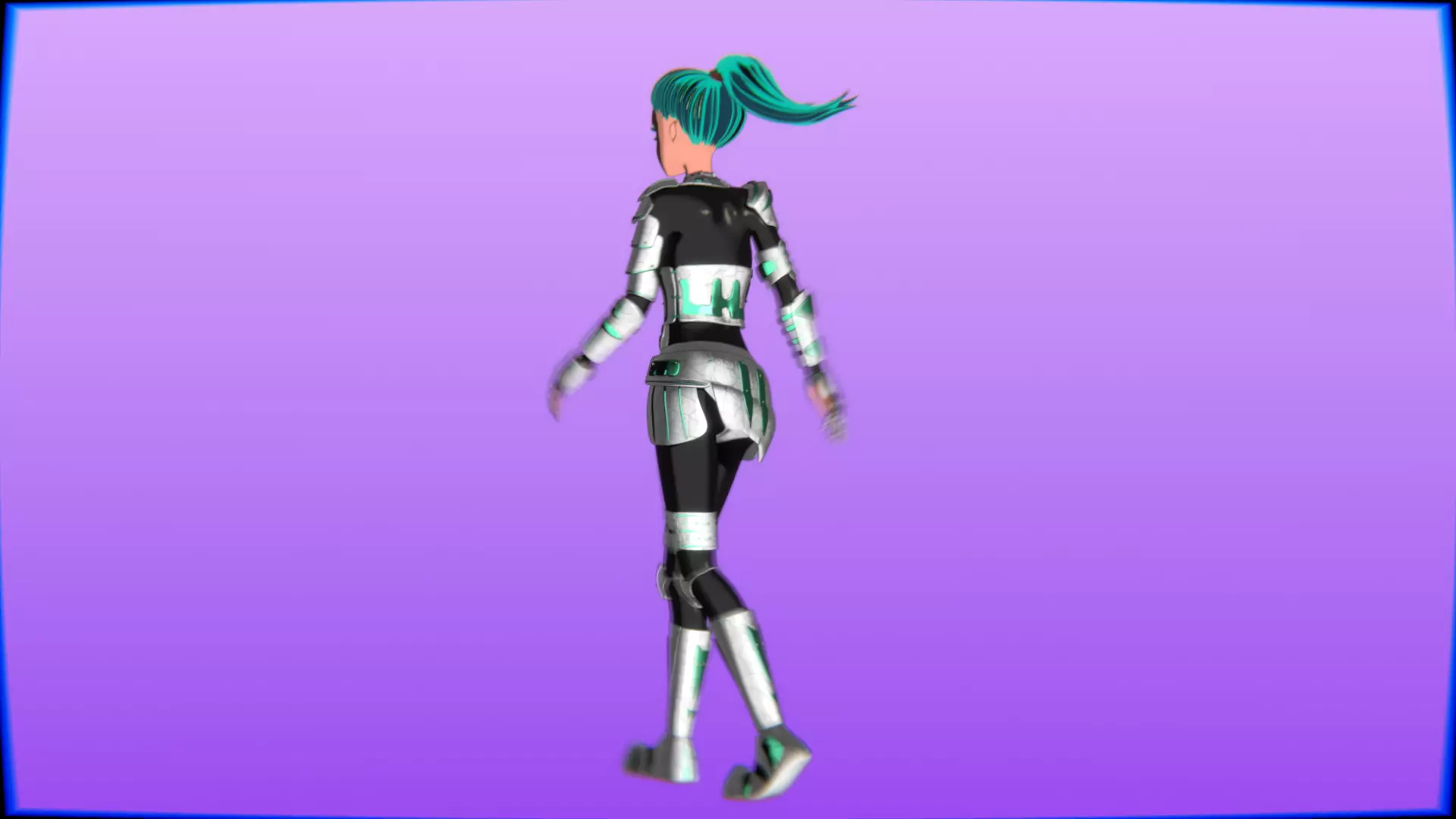 Emerald Warrior Animation Pack Low-poly 3D model_45