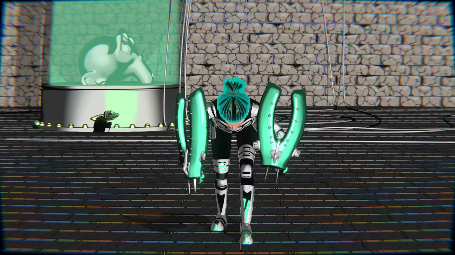 Emerald Warrior Animation Pack Low-poly 3D model_42