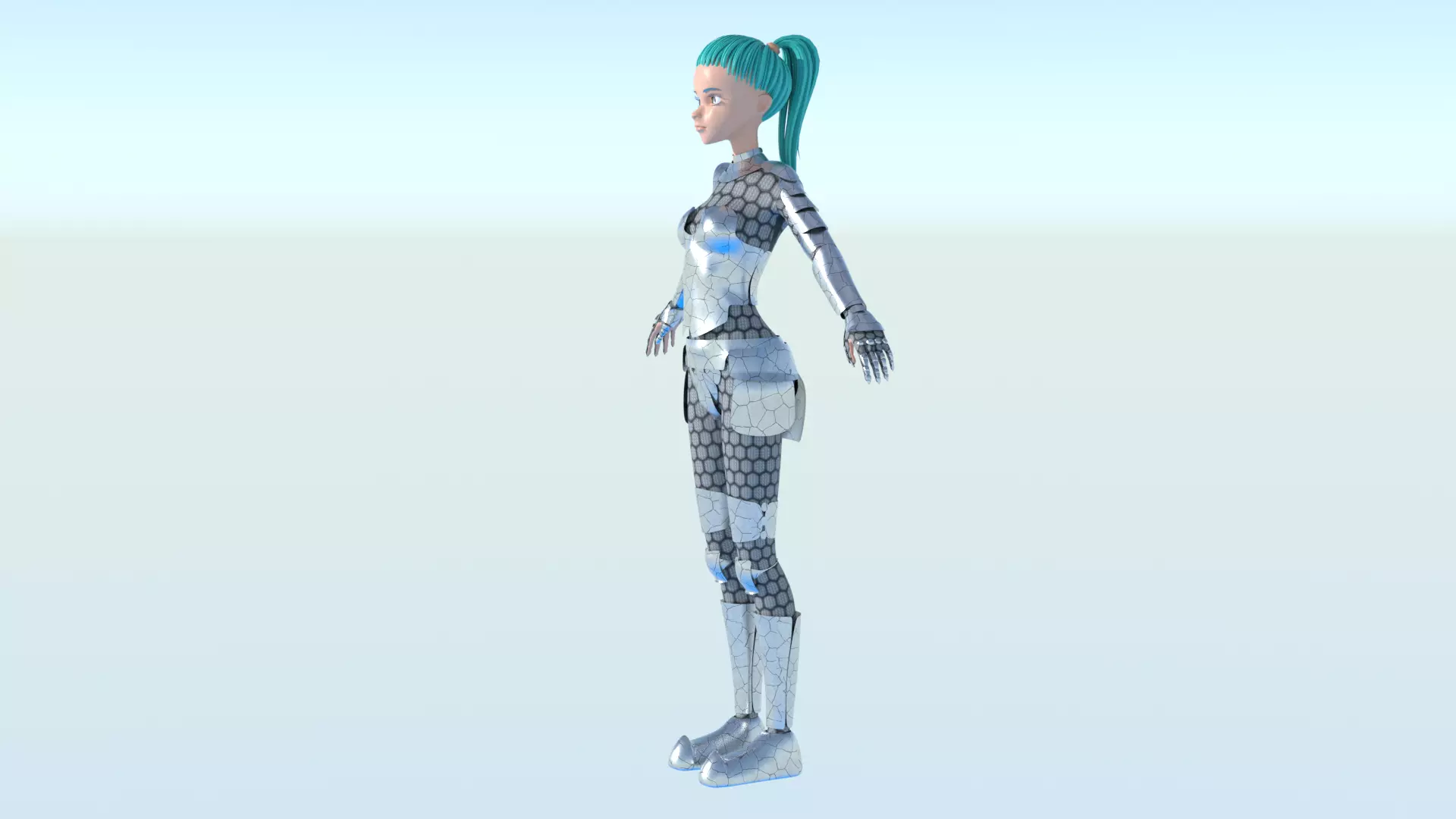 Emerald Warrior Animation Pack Low-poly 3D model_3