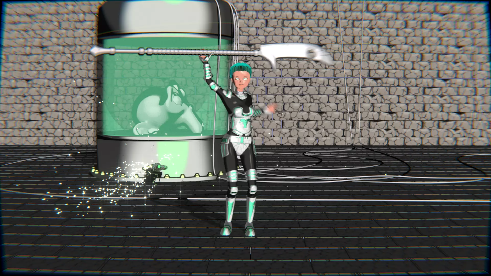 Emerald Warrior Animation Pack Low-poly 3D model_33