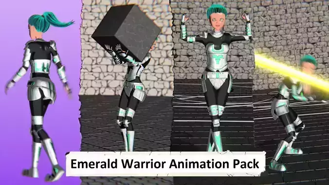 Emerald Warrior Animation Pack