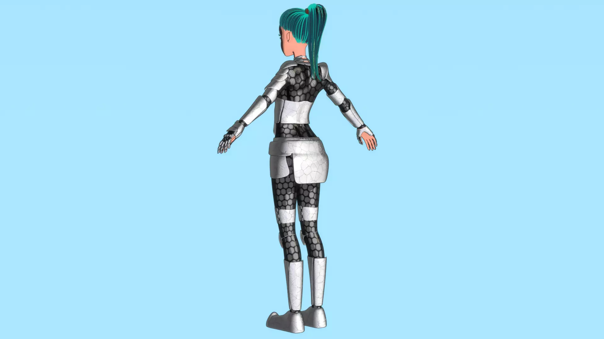 Emerald Warrior Animation Pack Low-poly 3D model_12