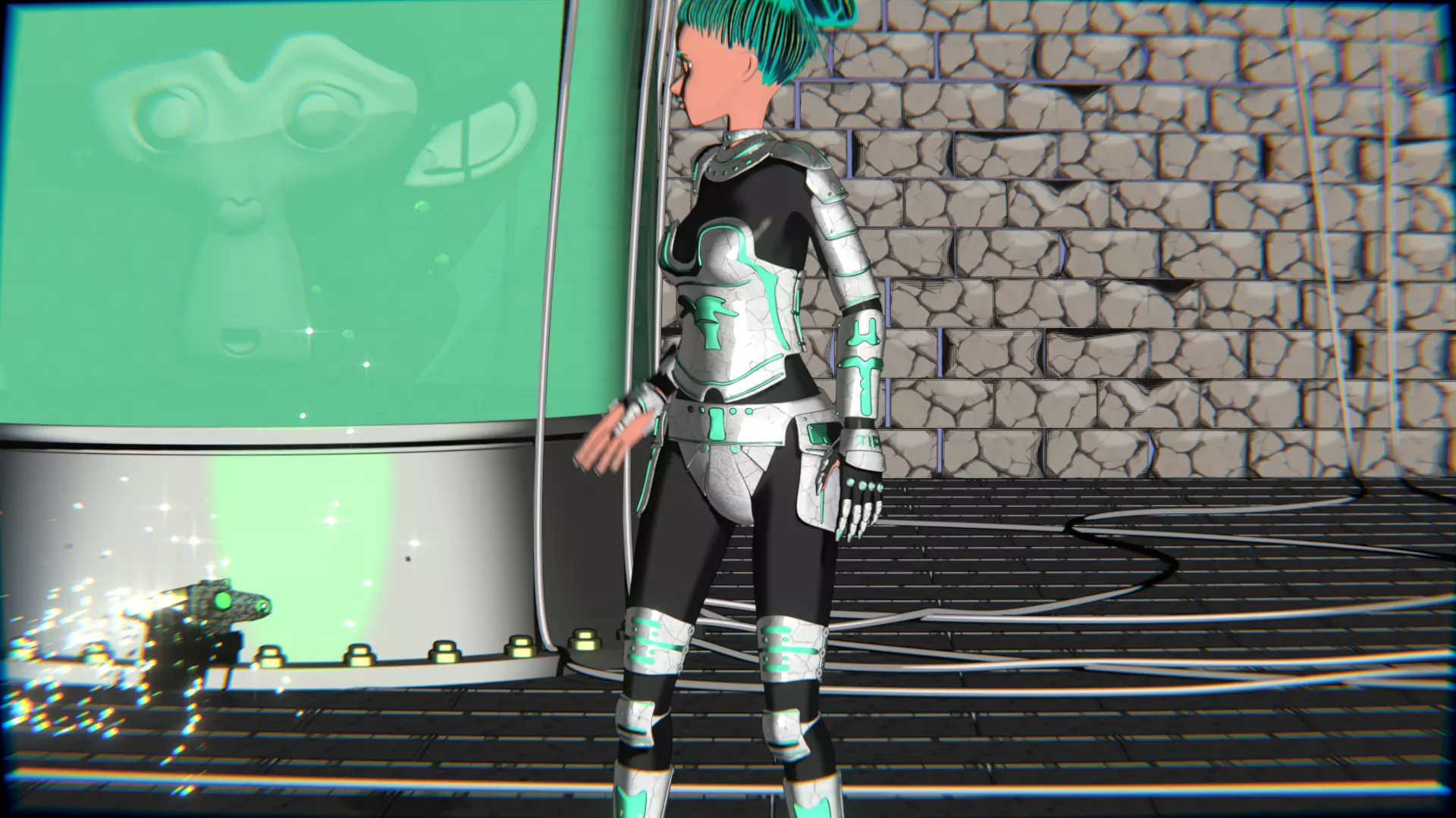 Emerald Warrior Animation Pack Low-poly 3D model_40