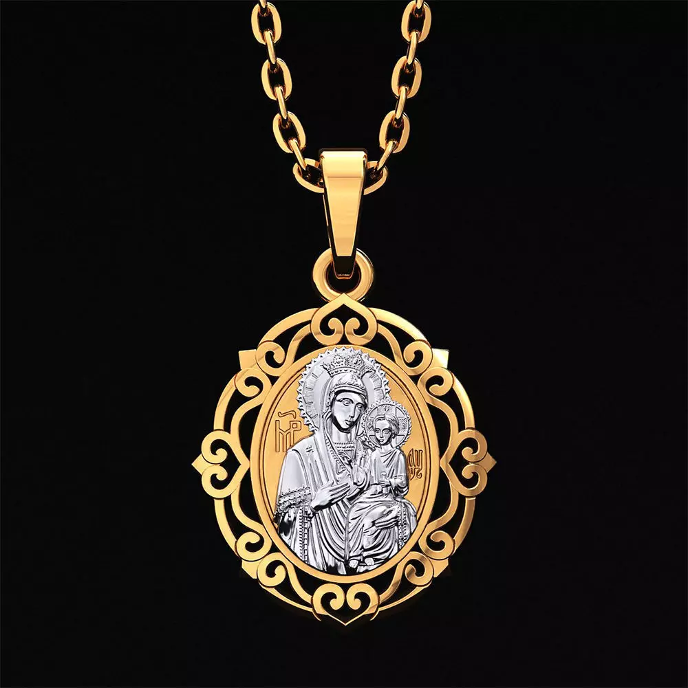 Virgin Mary Panagia Gorgoepikoos 3D print model