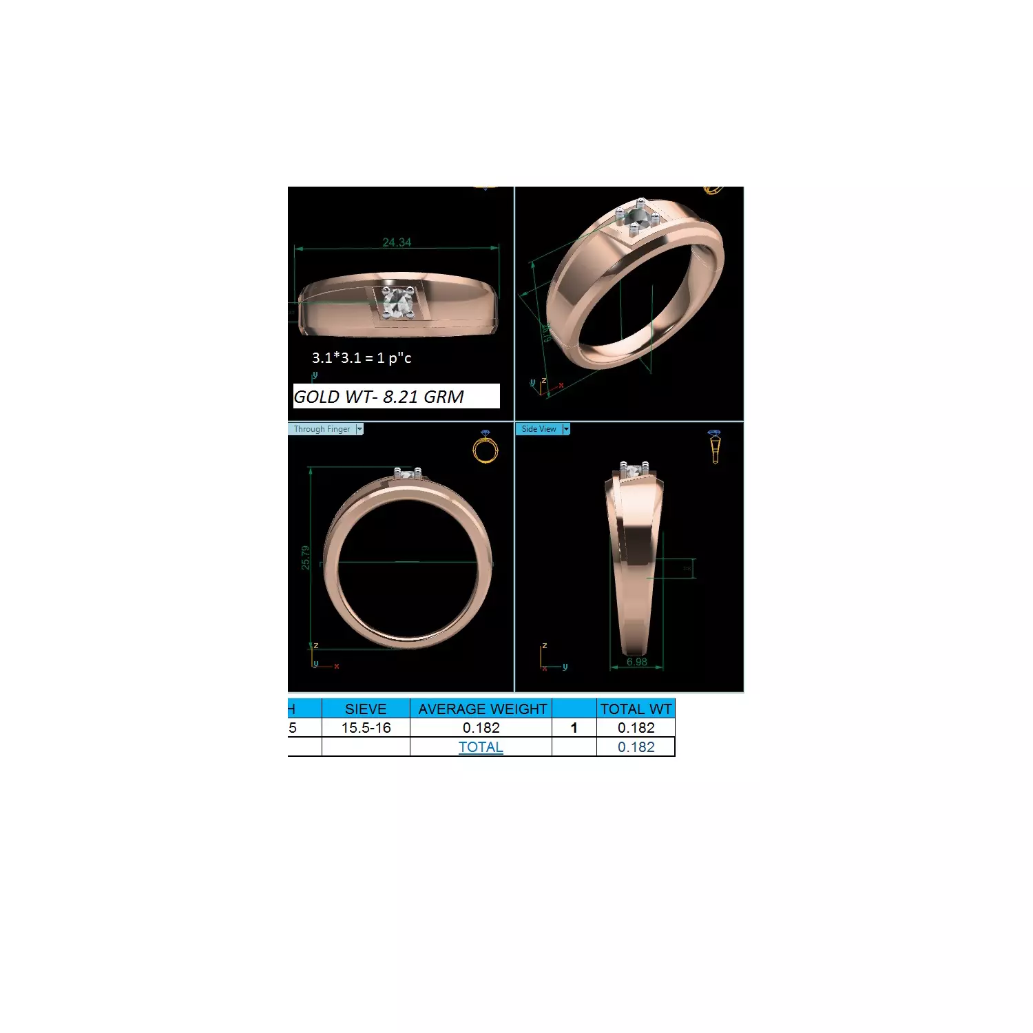 Women Ring Render 3dm STL MTL SLC JCD OBJ FBX Details 3D print model_24