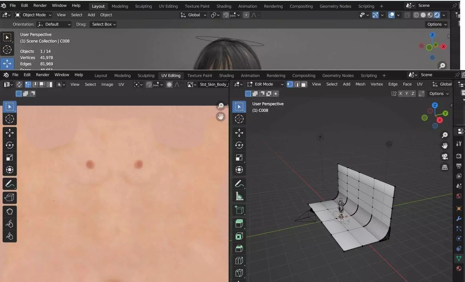 Realistic 3D Female Character Model Rigged and PBR Textured 3D model_6