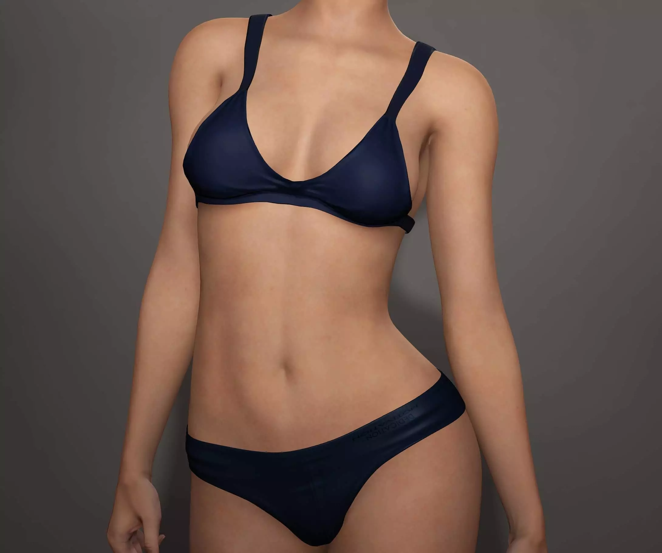 Realistic 3D Female Character Model Rigged and PBR Textured 3D model_3