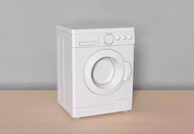 Realistic Washing Machine 3D Printable