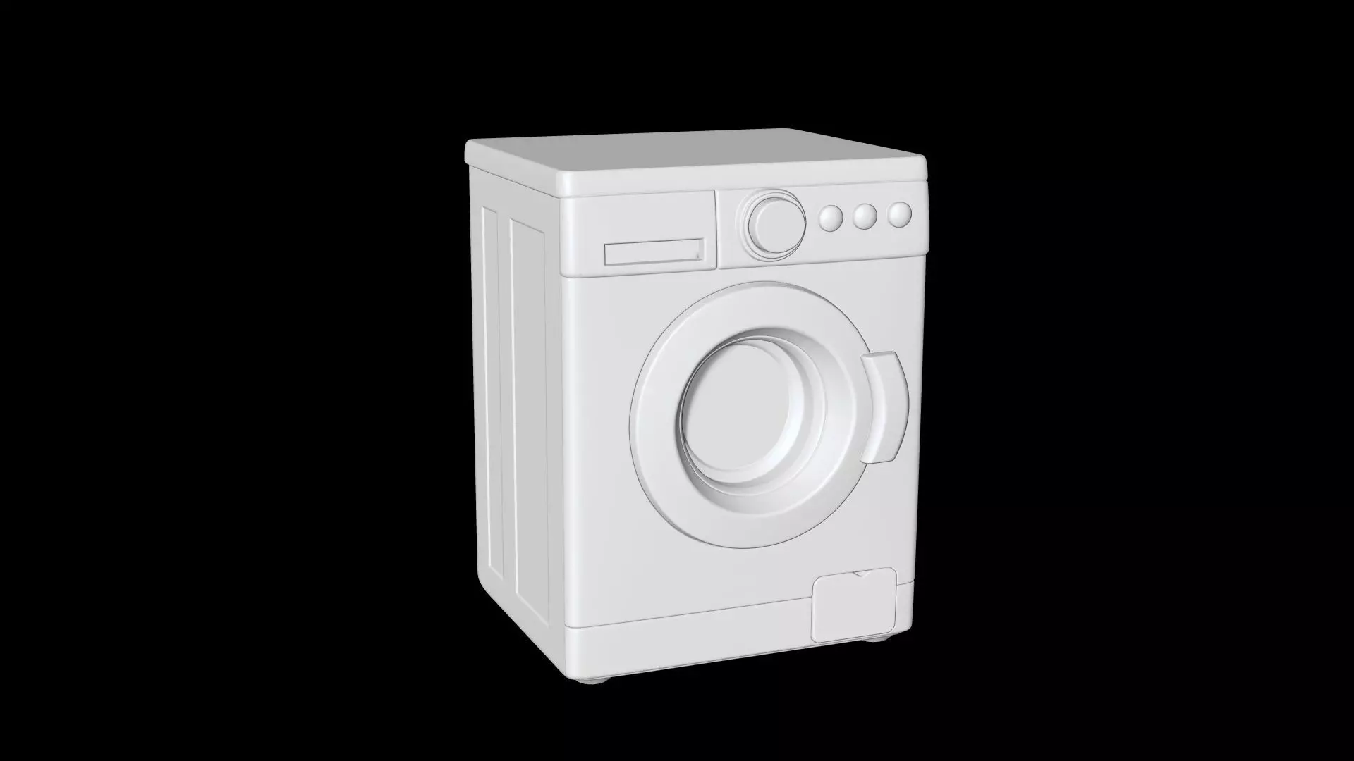 Realistic Washing Machine 3D Printable 3D print model_6