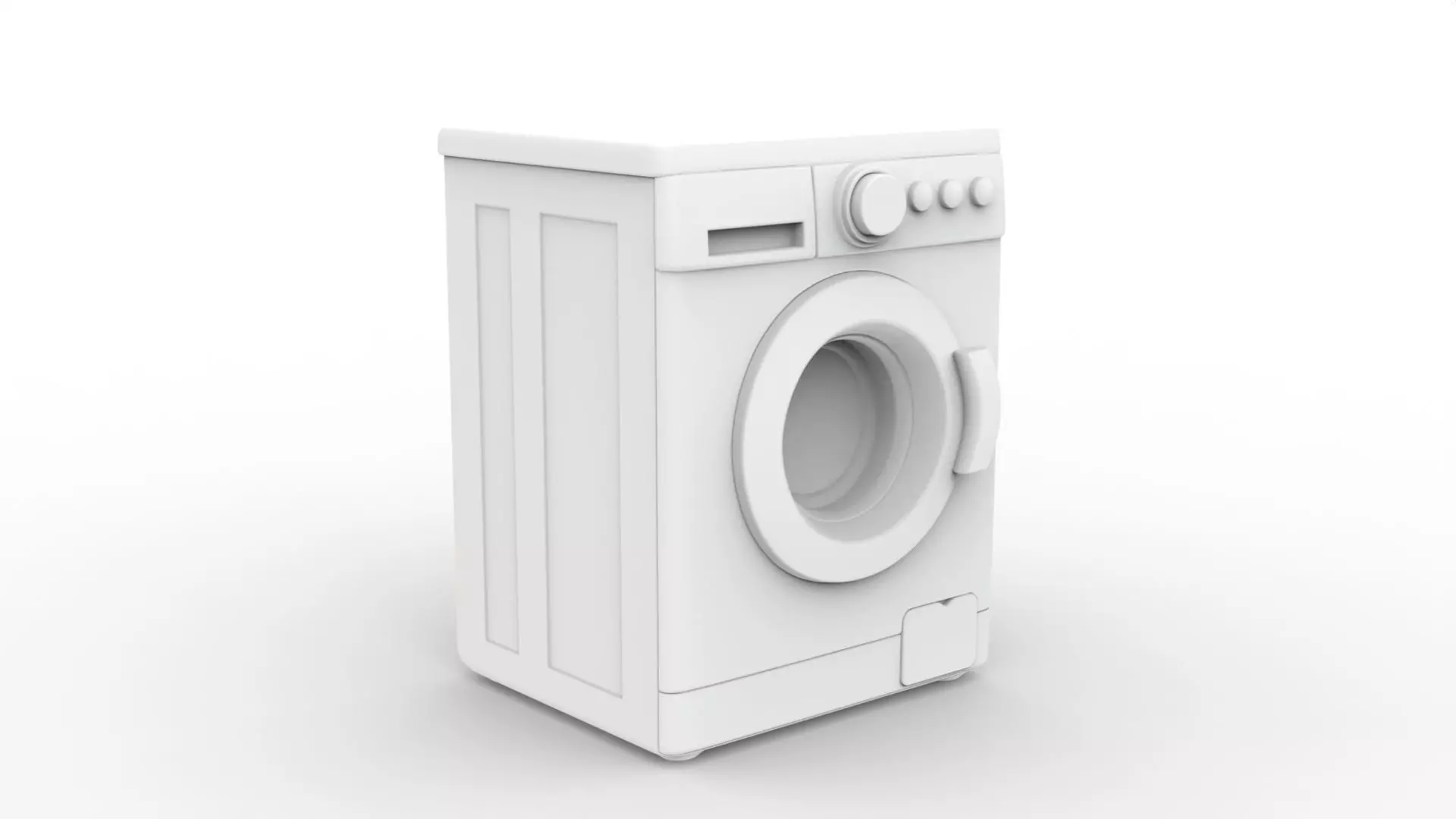 Realistic Washing Machine 3D Printable 3D print model_3
