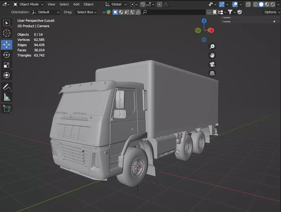 Generic Truck 3D model_10