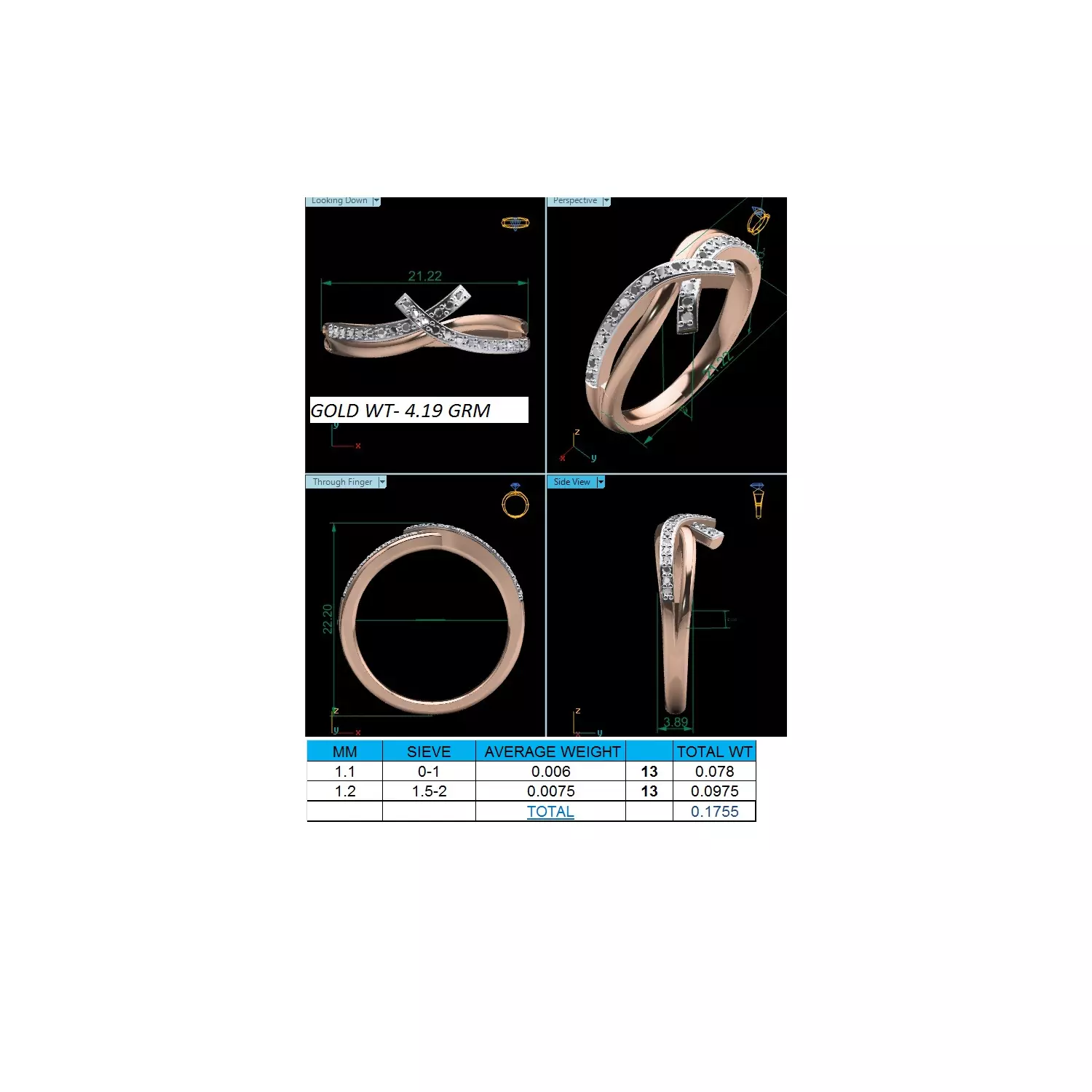 Women Ring Render 3dm STL MTL SLC JCD OBJ FBX Details 3D print model_16