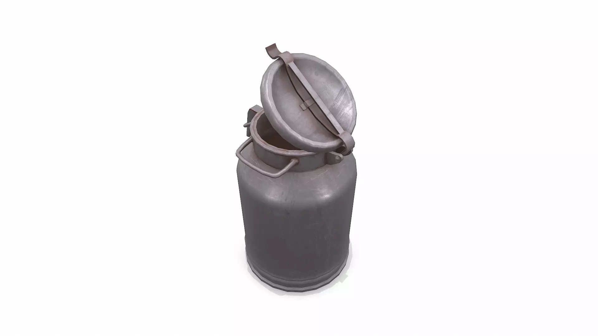 Old Vintage Rusty Milk Can 02 Low-poly PBR Low-poly 3D model_4