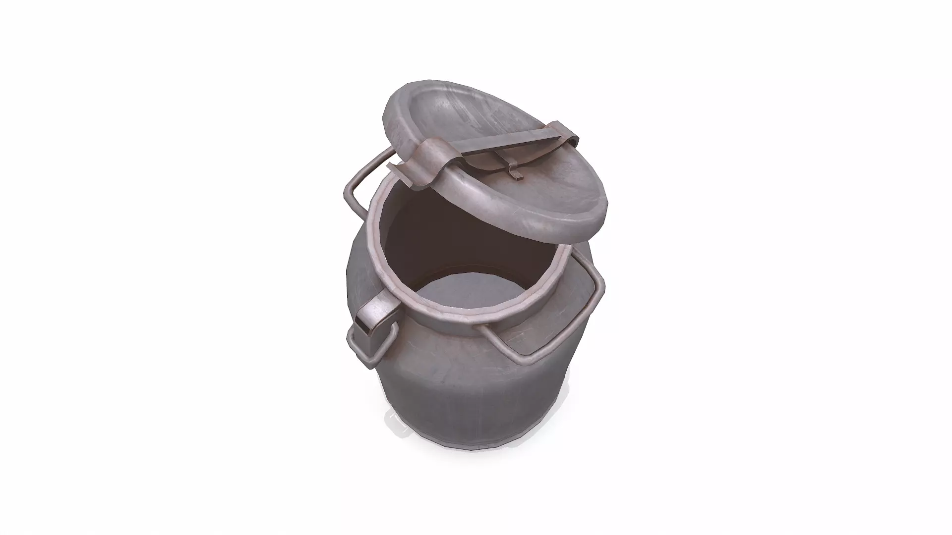 Old Vintage Rusty Milk Can 02 Low-poly PBR Low-poly 3D model_5