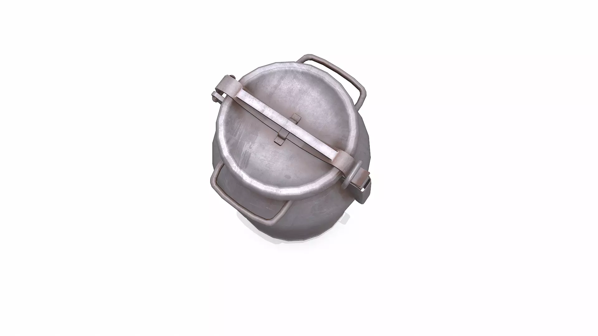 Old Vintage Rusty Milk Can 02 Low-poly PBR Low-poly 3D model_10