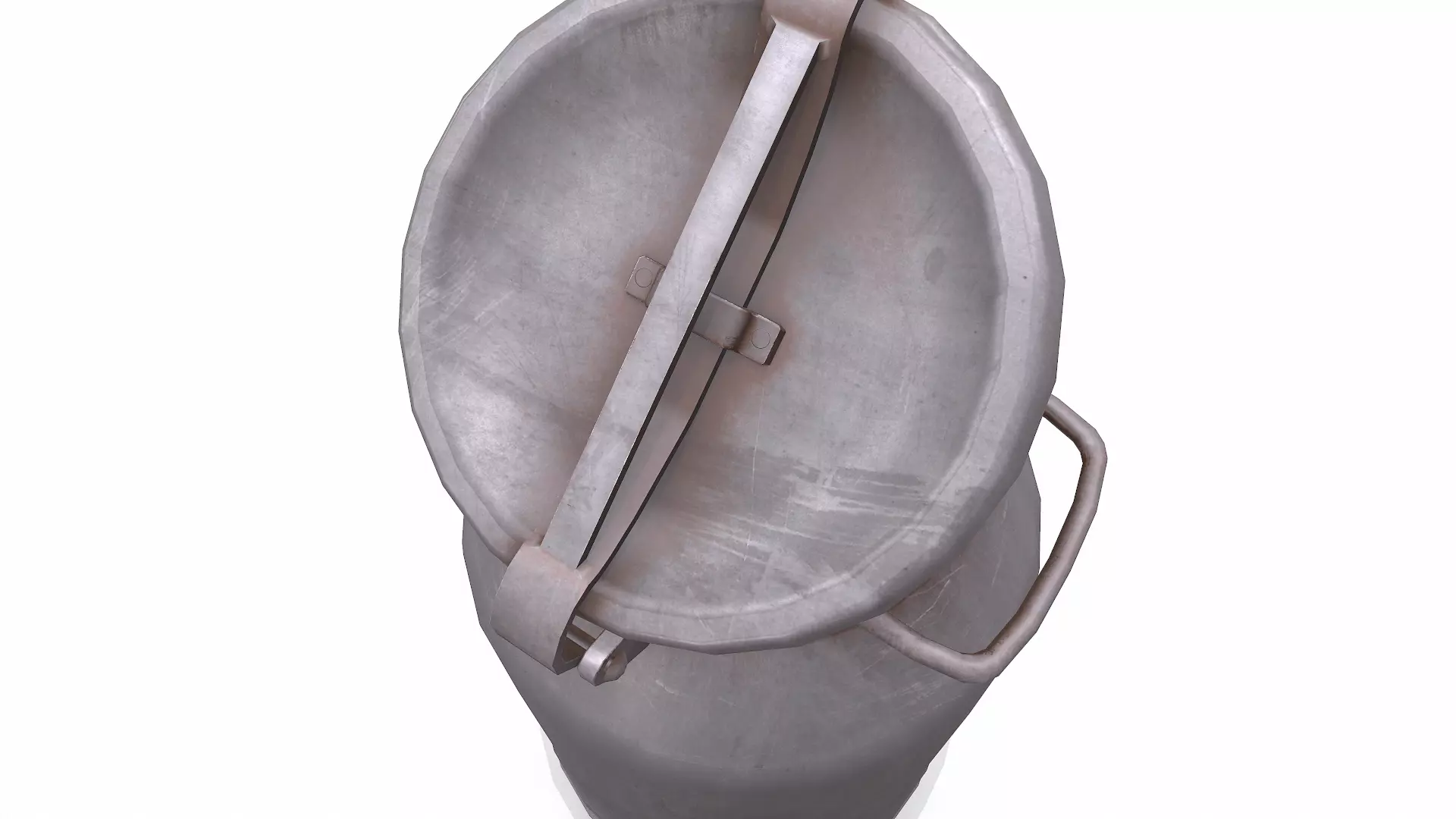 Old Vintage Rusty Milk Can 02 Low-poly PBR Low-poly 3D model_8