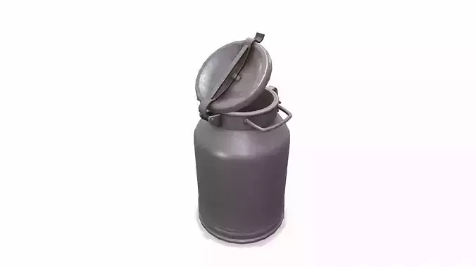 Old Vintage Rusty Milk Can 02 Low-poly PBR Low-poly 3D model 3
