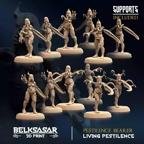 Pestilence Bearer Nude and Normal Set x6