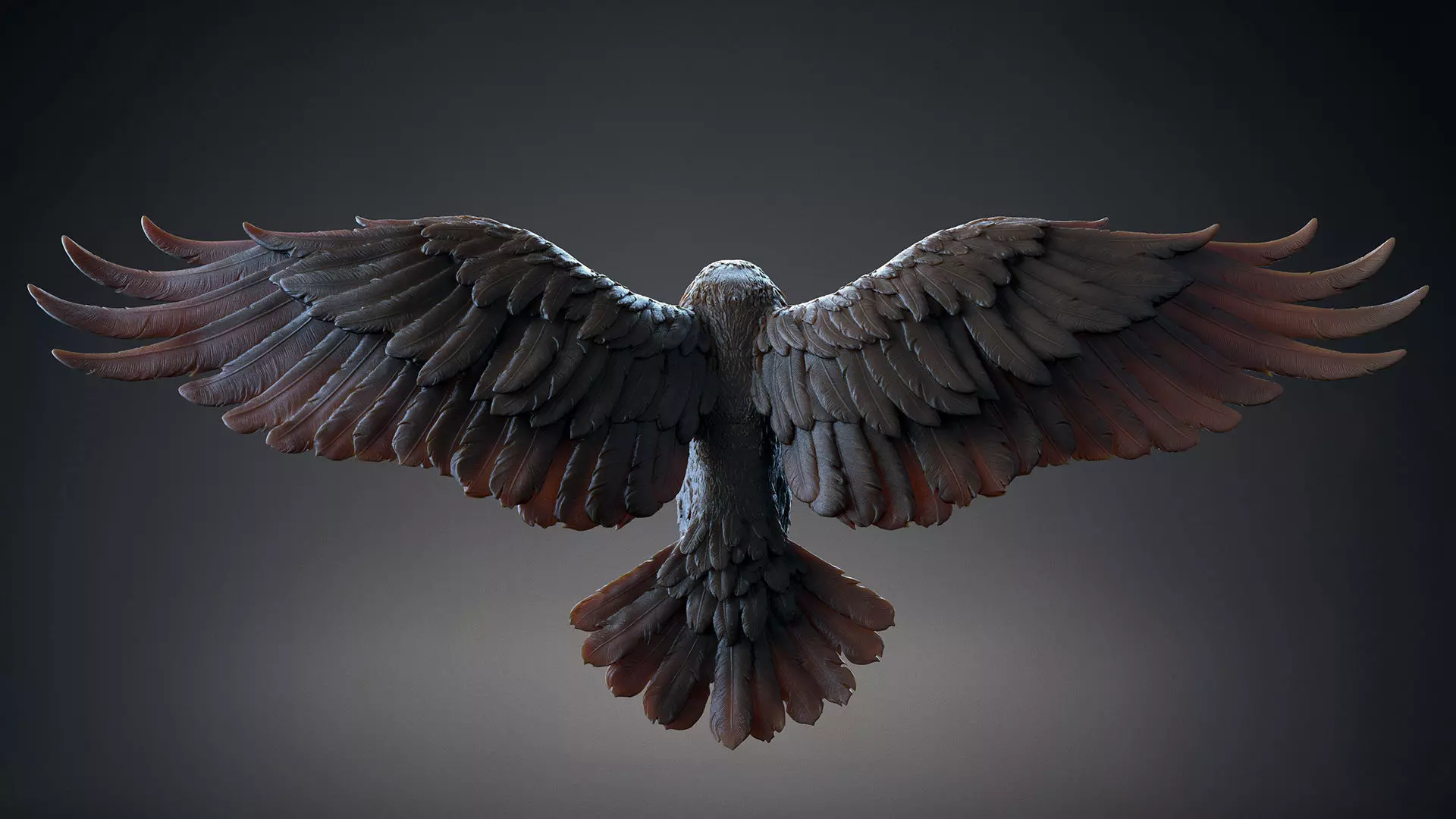 Crow Fly - 3D Sculpting 3D print model_14
