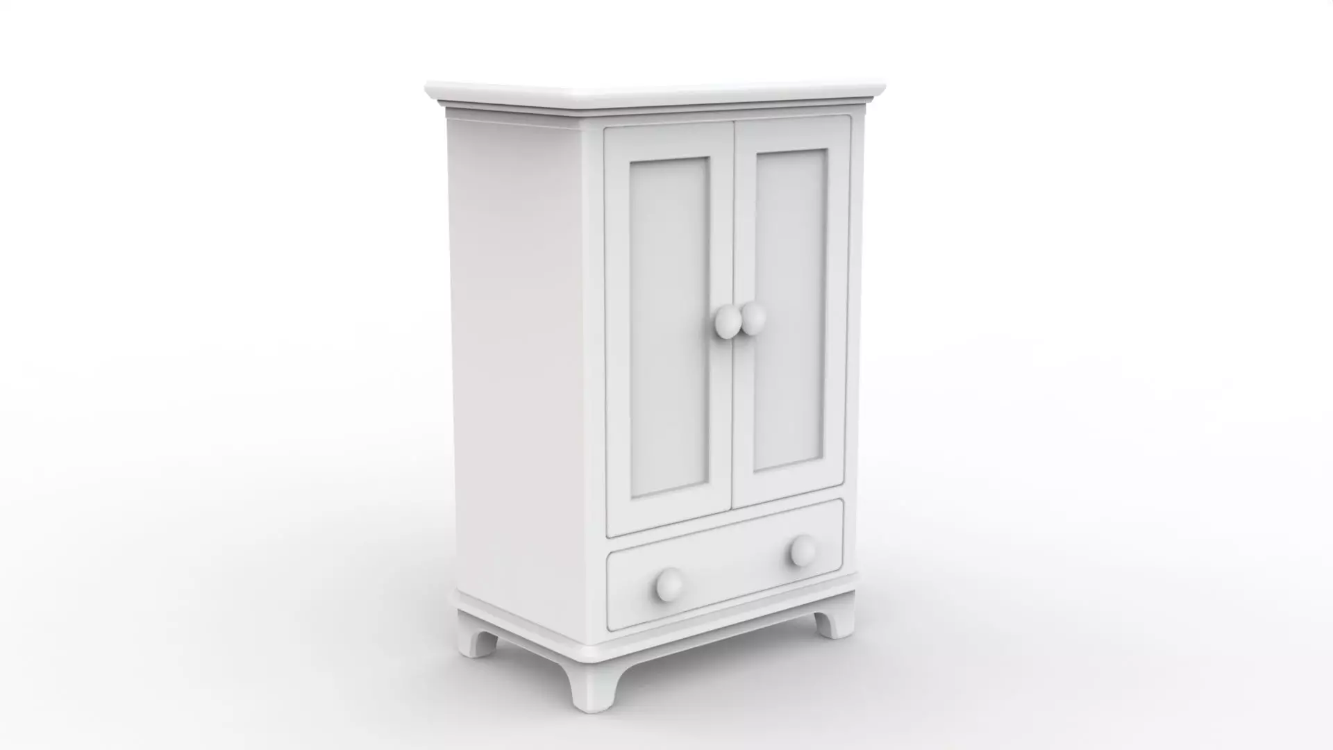Classic Wardrobe 3D Printable 3D print model_1