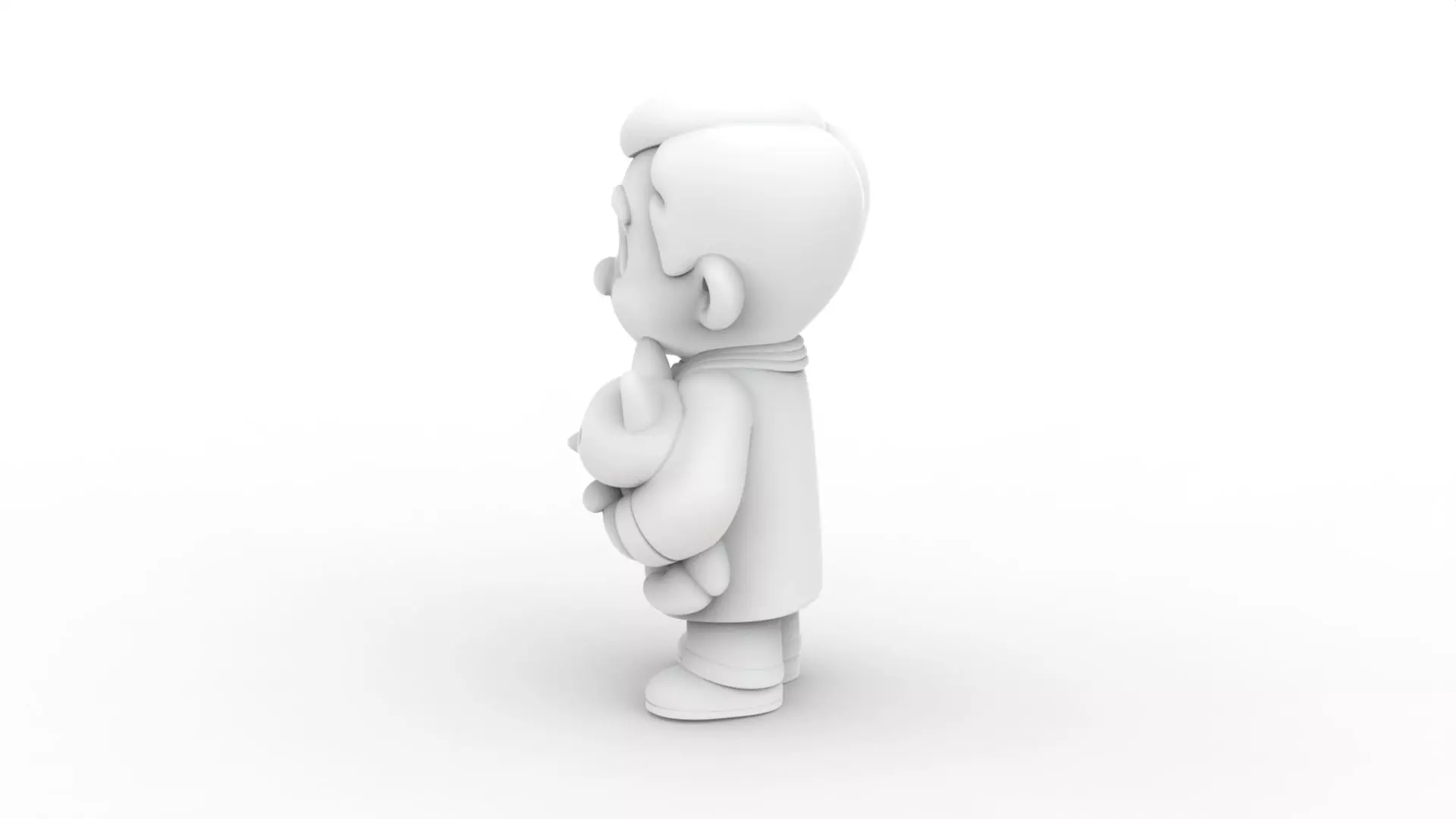 Cartoon Veterinarian 3D Printable 3D print model_3