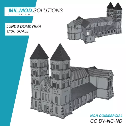 Lunds Domkyrka 3D print model_0