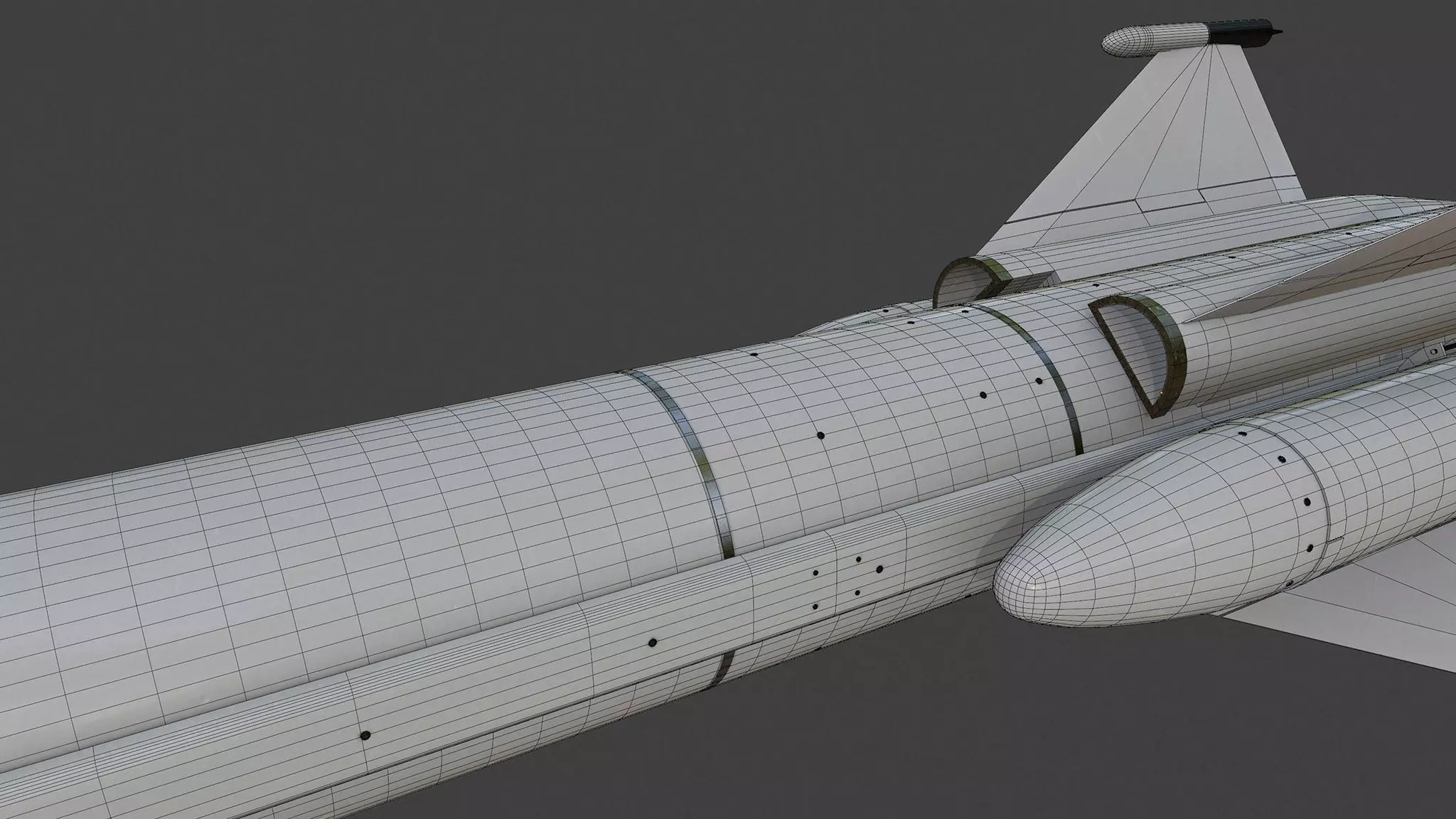 Otomat Mk 2 Block IV anti-ship missile 3D model_7