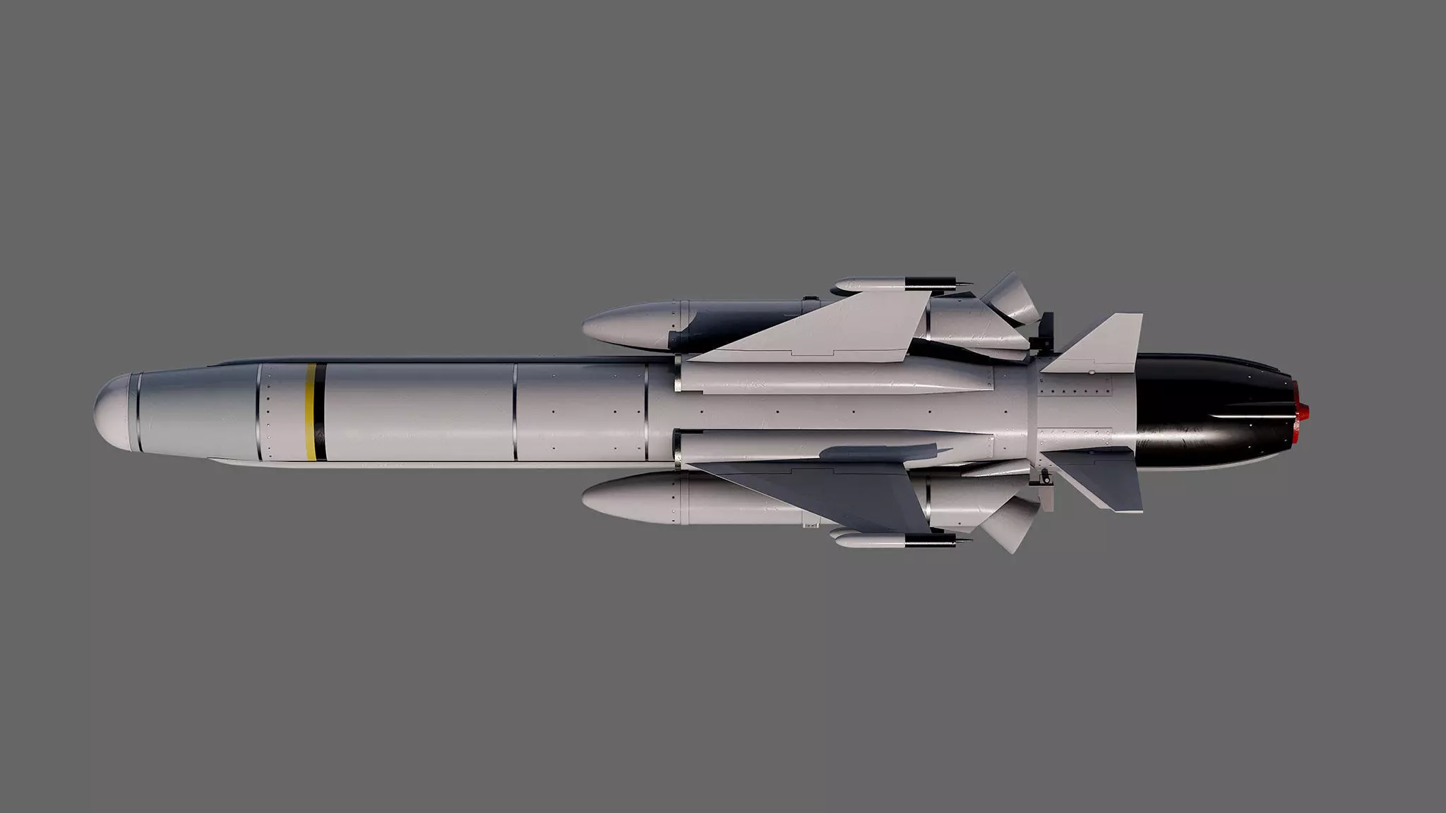 Otomat Mk 2 Block IV anti-ship missile 3D model_3