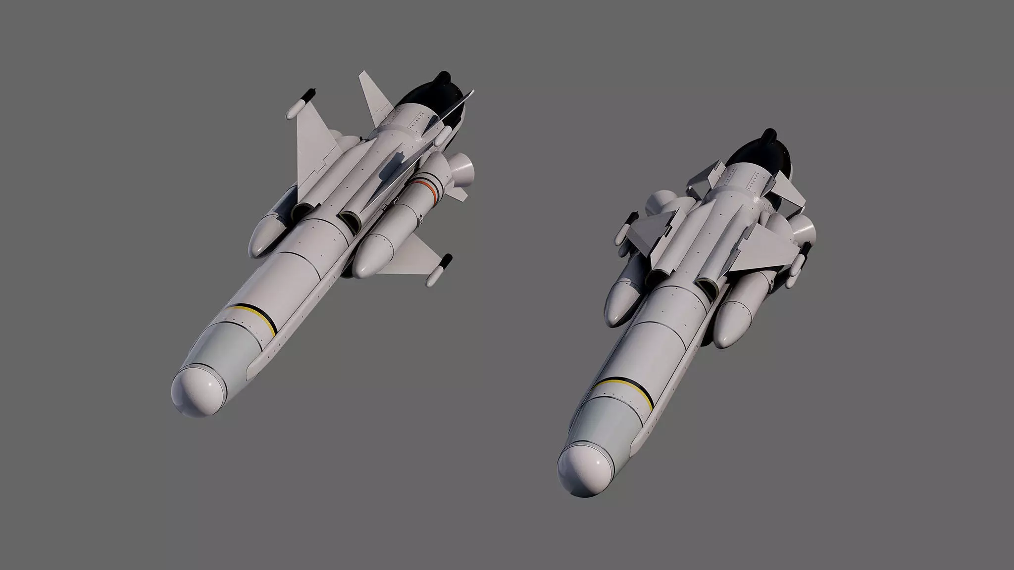 Otomat Mk 2 Block IV anti-ship missile 3D model_12