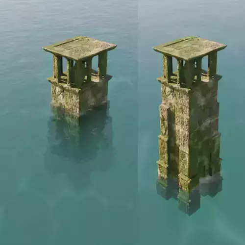 Crystal Water Tower Torre de Agua Cristalina  3D model